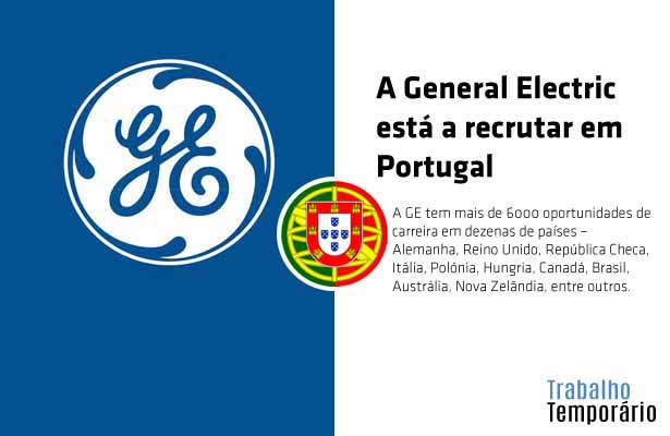 A General Electric está a recrutar em Portugal